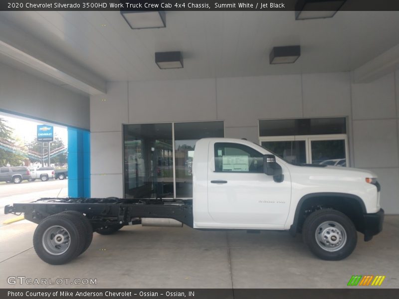 Summit White / Jet Black 2020 Chevrolet Silverado 3500HD Work Truck Crew Cab 4x4 Chassis