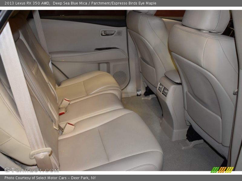 Deep Sea Blue Mica / Parchment/Espresso Birds Eye Maple 2013 Lexus RX 350 AWD