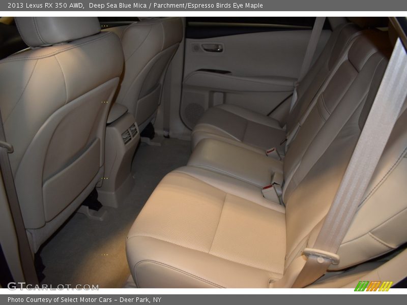 Deep Sea Blue Mica / Parchment/Espresso Birds Eye Maple 2013 Lexus RX 350 AWD