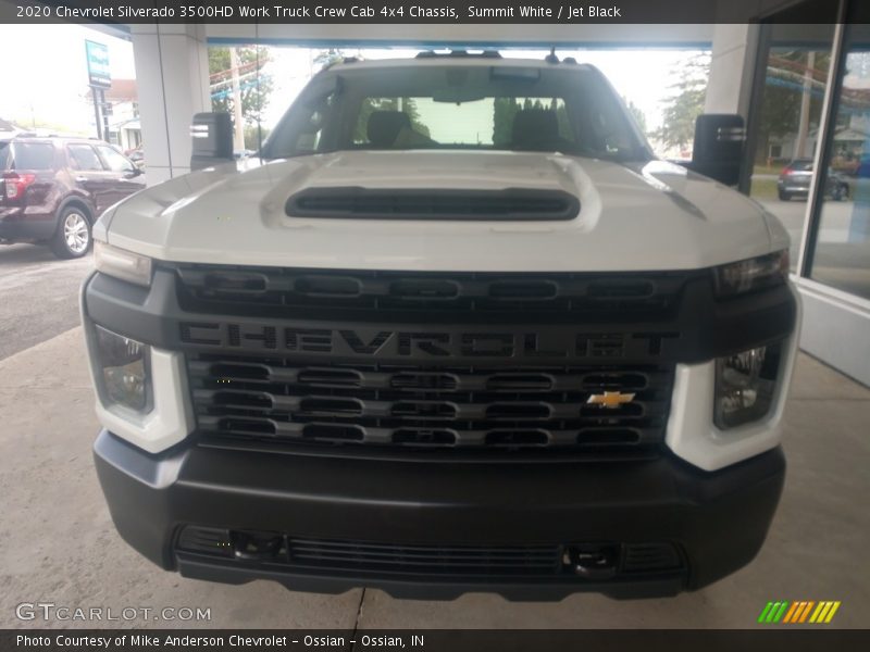 Summit White / Jet Black 2020 Chevrolet Silverado 3500HD Work Truck Crew Cab 4x4 Chassis