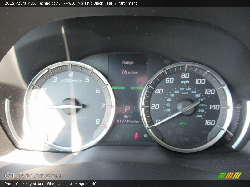 Majestic Black Pearl / Parchment 2019 Acura MDX Technology SH-AWD