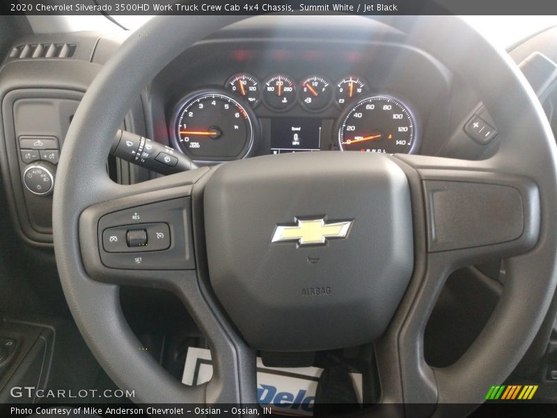 Summit White / Jet Black 2020 Chevrolet Silverado 3500HD Work Truck Crew Cab 4x4 Chassis