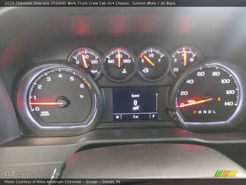Summit White / Jet Black 2020 Chevrolet Silverado 3500HD Work Truck Crew Cab 4x4 Chassis