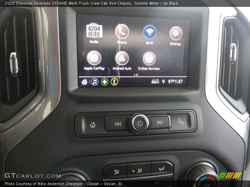 Summit White / Jet Black 2020 Chevrolet Silverado 3500HD Work Truck Crew Cab 4x4 Chassis