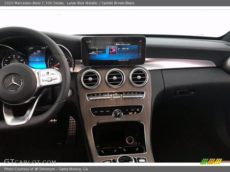 Lunar Blue Metallic / Saddle Brown/Black 2020 Mercedes-Benz C 300 Sedan
