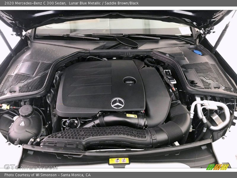 Lunar Blue Metallic / Saddle Brown/Black 2020 Mercedes-Benz C 300 Sedan