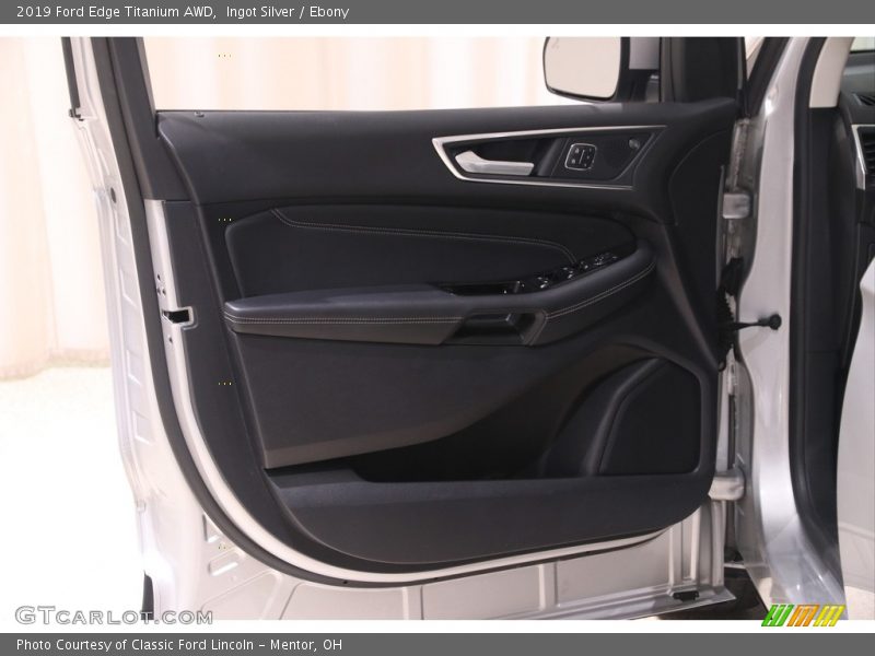 Ingot Silver / Ebony 2019 Ford Edge Titanium AWD