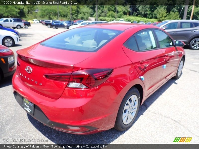 Scarlet Red Pearl / Gray 2020 Hyundai Elantra SE