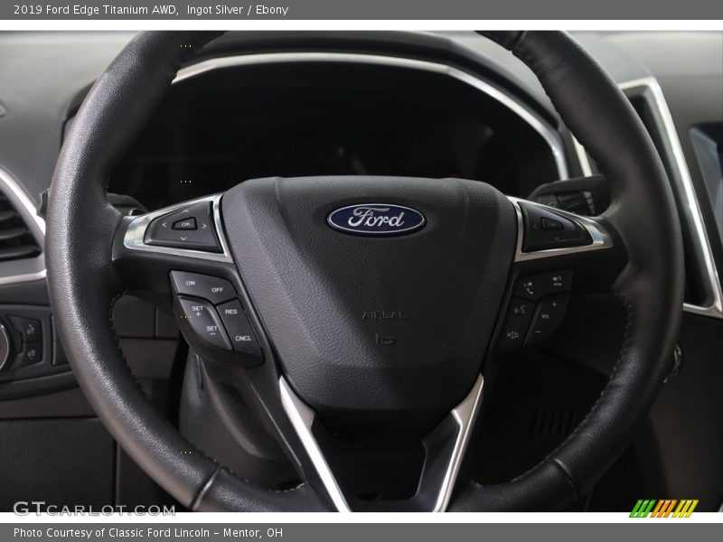 Ingot Silver / Ebony 2019 Ford Edge Titanium AWD