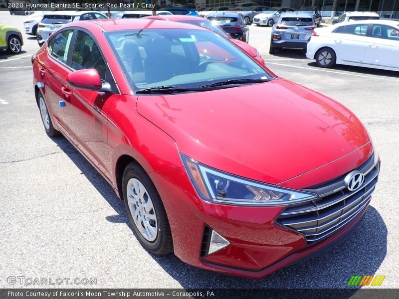 Scarlet Red Pearl / Gray 2020 Hyundai Elantra SE