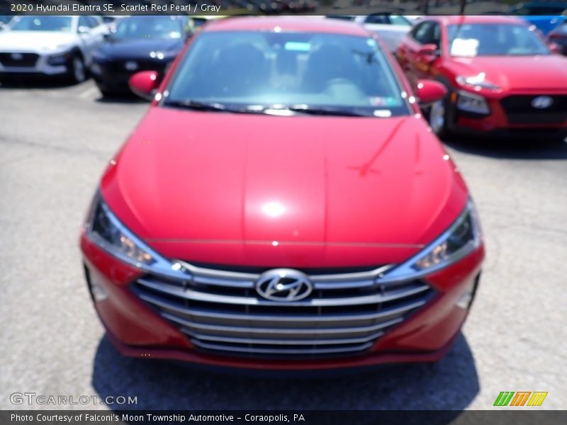 Scarlet Red Pearl / Gray 2020 Hyundai Elantra SE
