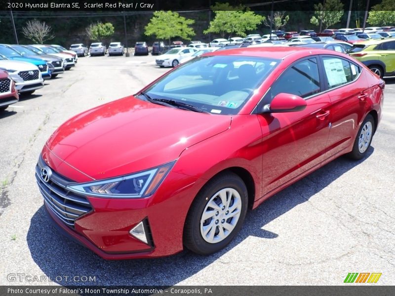 Scarlet Red Pearl / Gray 2020 Hyundai Elantra SE