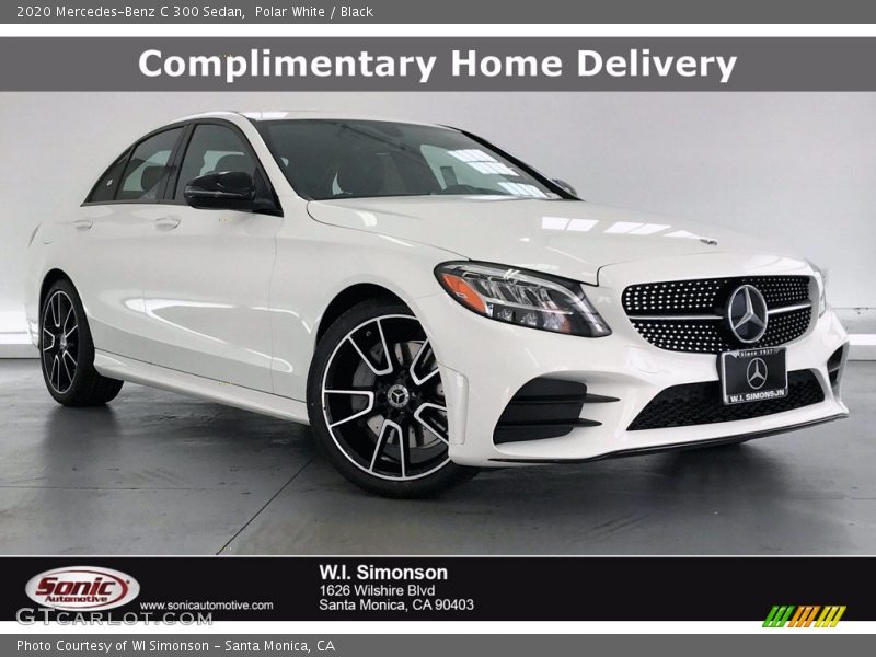 Polar White / Black 2020 Mercedes-Benz C 300 Sedan
