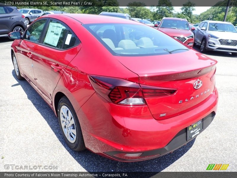 Scarlet Red Pearl / Gray 2020 Hyundai Elantra SE