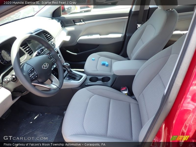 Scarlet Red Pearl / Gray 2020 Hyundai Elantra SE