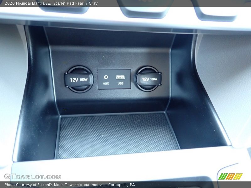 Scarlet Red Pearl / Gray 2020 Hyundai Elantra SE