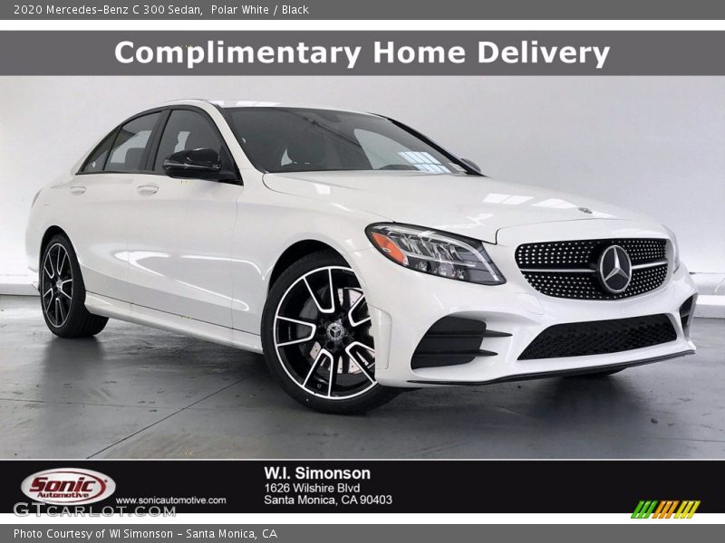 Polar White / Black 2020 Mercedes-Benz C 300 Sedan