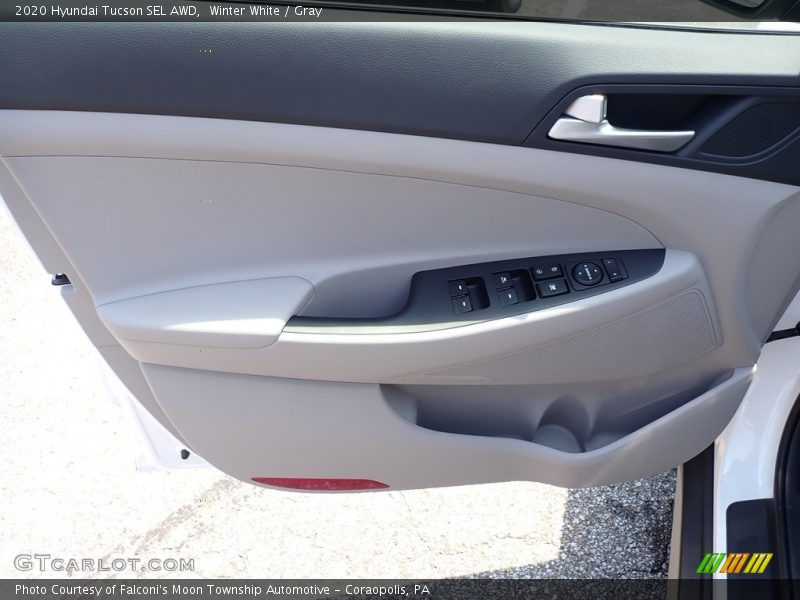 Winter White / Gray 2020 Hyundai Tucson SEL AWD