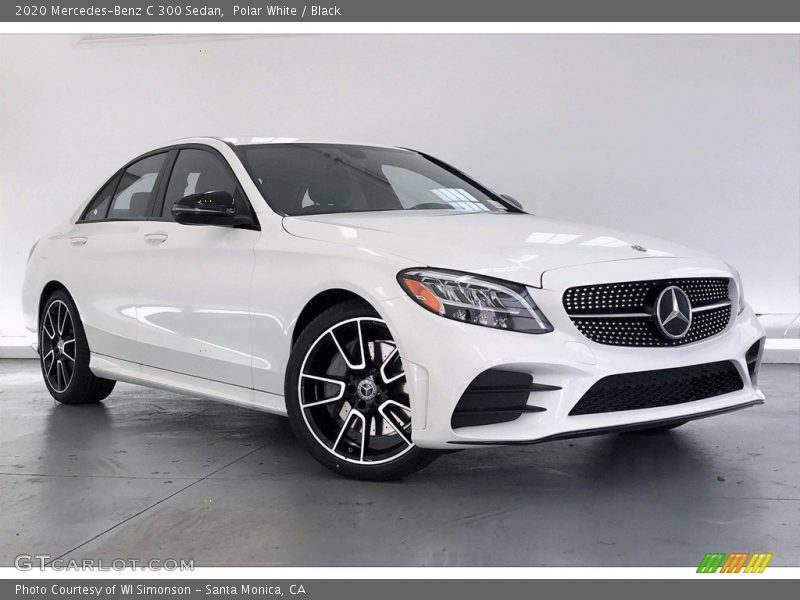 Polar White / Black 2020 Mercedes-Benz C 300 Sedan