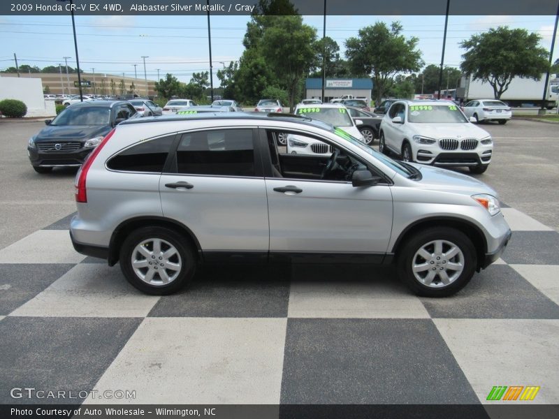 Alabaster Silver Metallic / Gray 2009 Honda CR-V EX 4WD