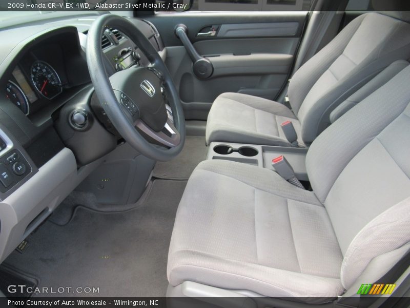 Alabaster Silver Metallic / Gray 2009 Honda CR-V EX 4WD