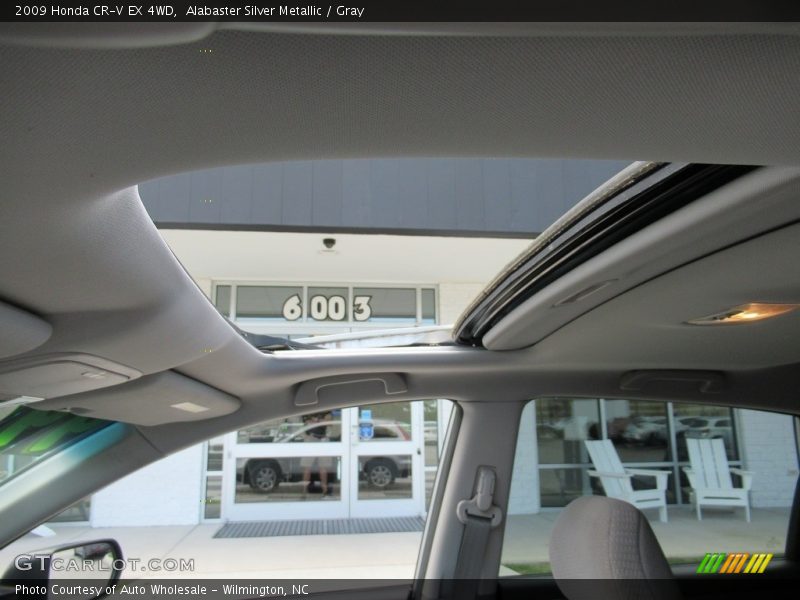 Alabaster Silver Metallic / Gray 2009 Honda CR-V EX 4WD