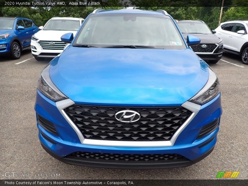 Aqua Blue / Black 2020 Hyundai Tucson Value AWD