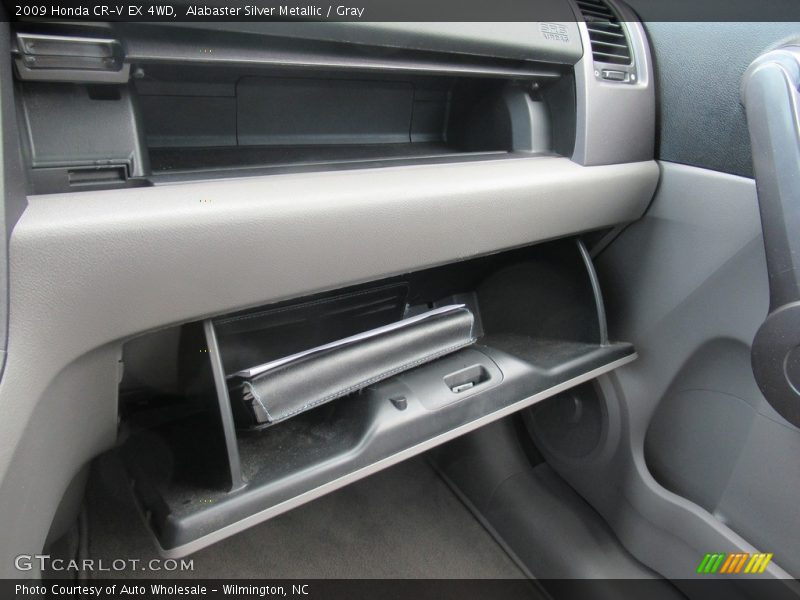 Alabaster Silver Metallic / Gray 2009 Honda CR-V EX 4WD
