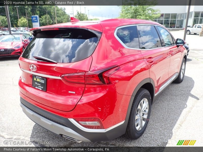 Calypso Red / Black 2020 Hyundai Santa Fe SEL AWD