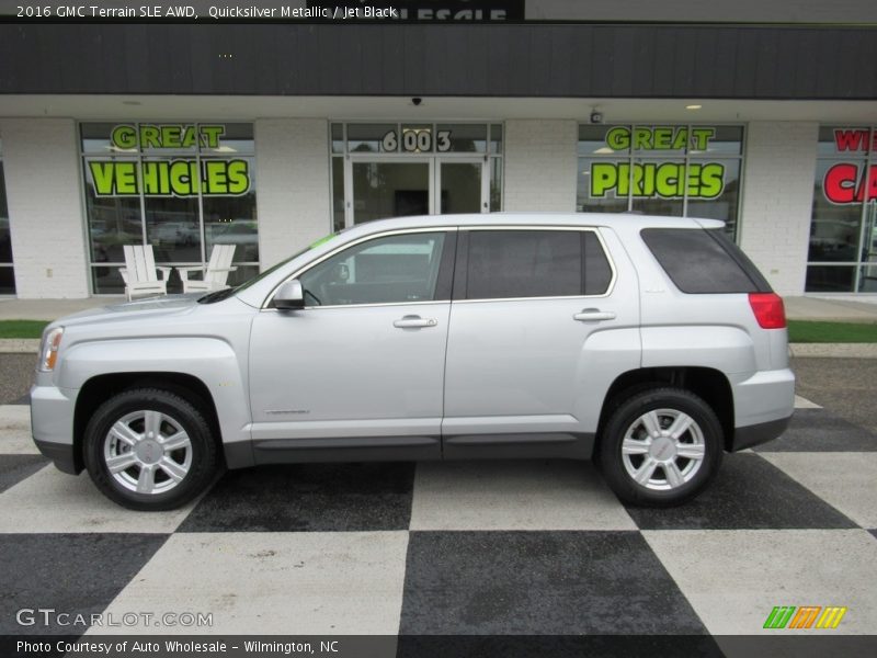 Quicksilver Metallic / Jet Black 2016 GMC Terrain SLE AWD