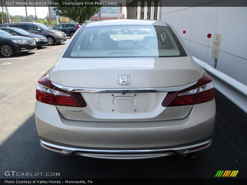 Champagne Frost Pearl / Ivory 2017 Honda Accord LX Sedan