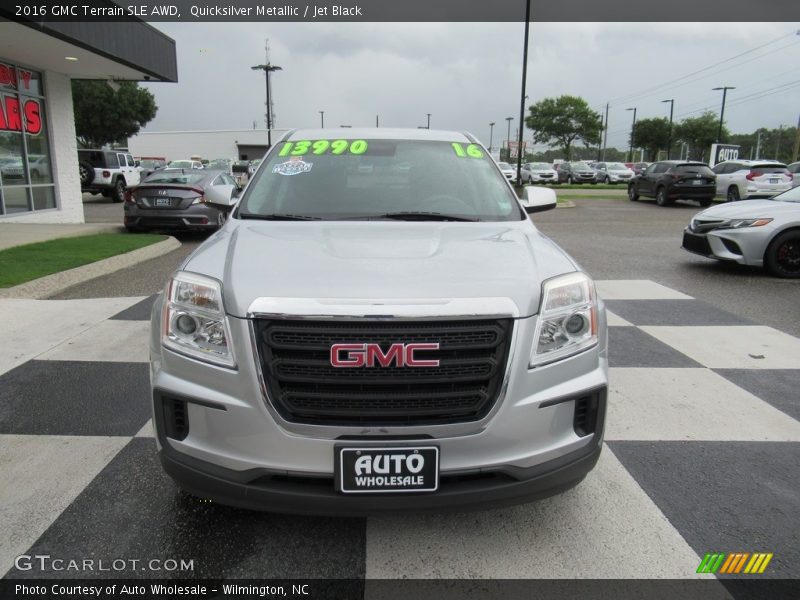 Quicksilver Metallic / Jet Black 2016 GMC Terrain SLE AWD