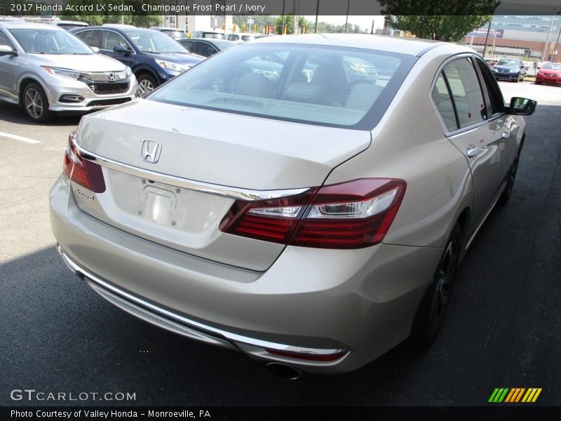 Champagne Frost Pearl / Ivory 2017 Honda Accord LX Sedan