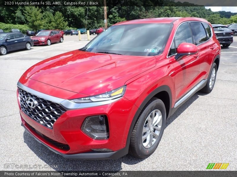 Calypso Red / Black 2020 Hyundai Santa Fe SEL AWD