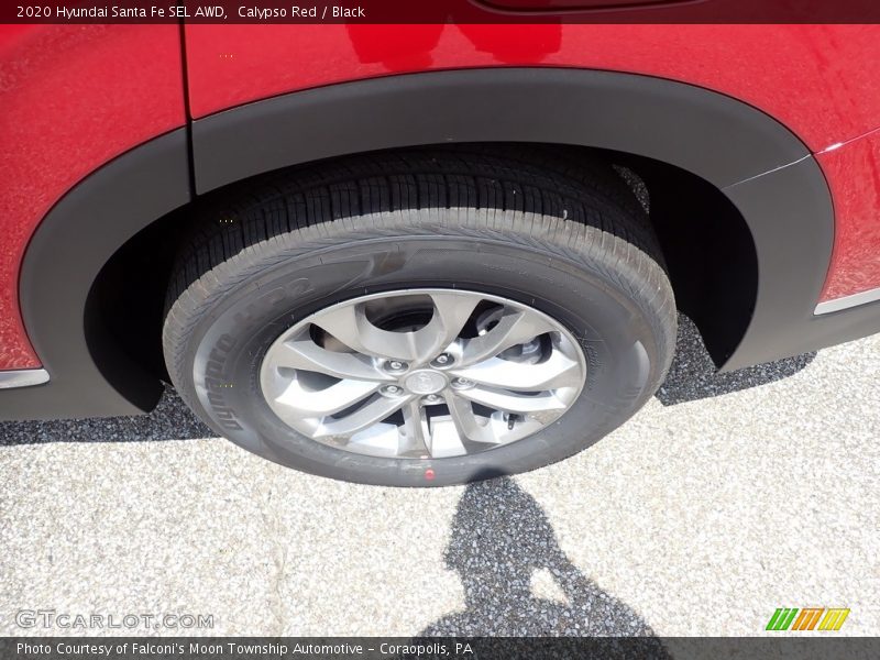Calypso Red / Black 2020 Hyundai Santa Fe SEL AWD