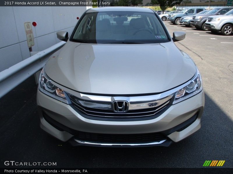 Champagne Frost Pearl / Ivory 2017 Honda Accord LX Sedan