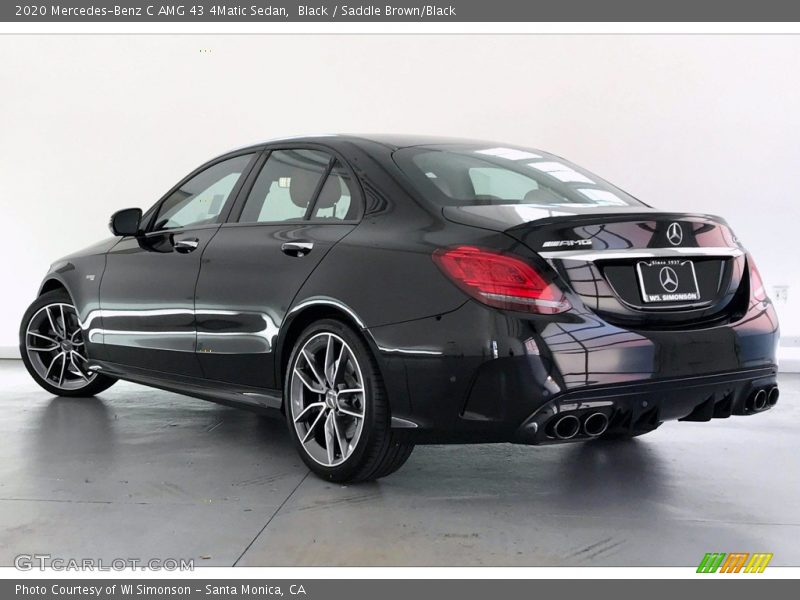 Black / Saddle Brown/Black 2020 Mercedes-Benz C AMG 43 4Matic Sedan