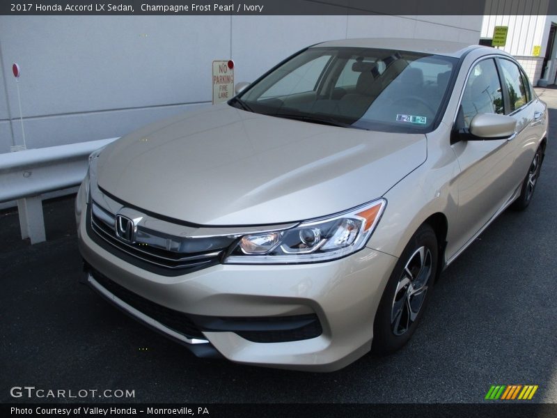 Champagne Frost Pearl / Ivory 2017 Honda Accord LX Sedan