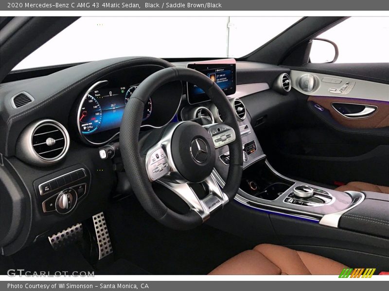 Black / Saddle Brown/Black 2020 Mercedes-Benz C AMG 43 4Matic Sedan