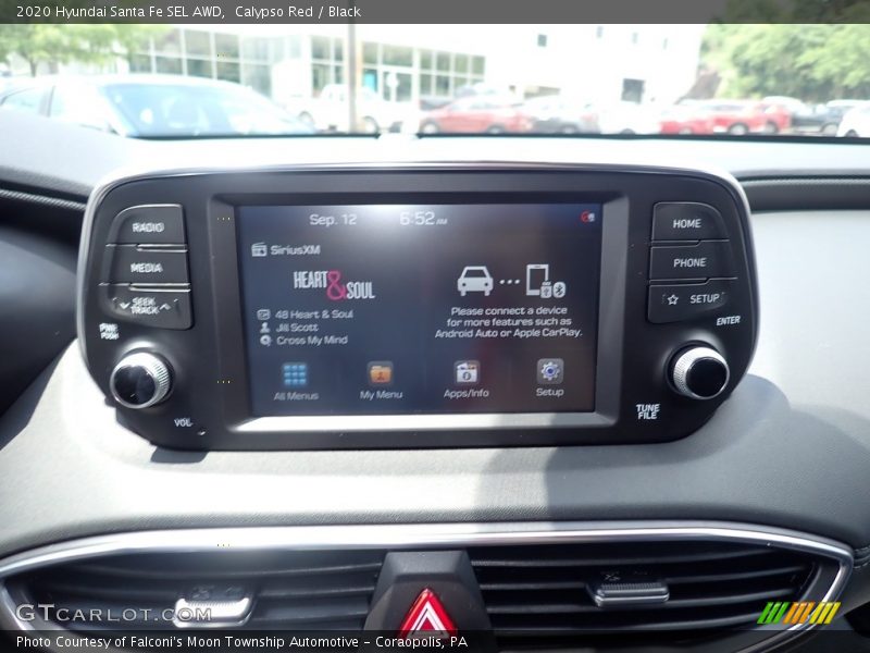 Calypso Red / Black 2020 Hyundai Santa Fe SEL AWD