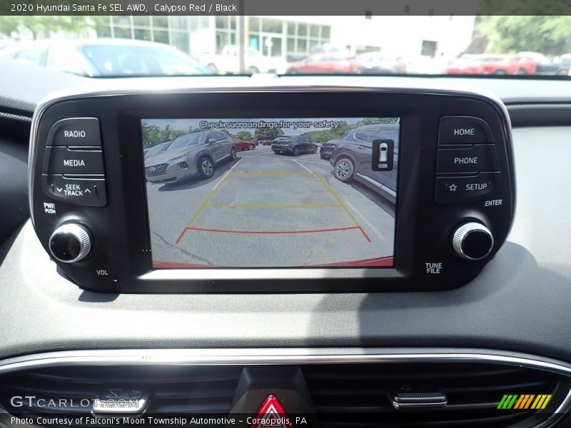 Calypso Red / Black 2020 Hyundai Santa Fe SEL AWD