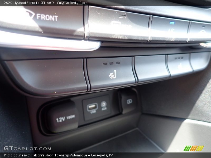 Calypso Red / Black 2020 Hyundai Santa Fe SEL AWD