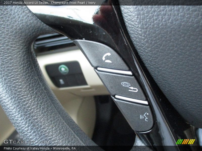 Champagne Frost Pearl / Ivory 2017 Honda Accord LX Sedan