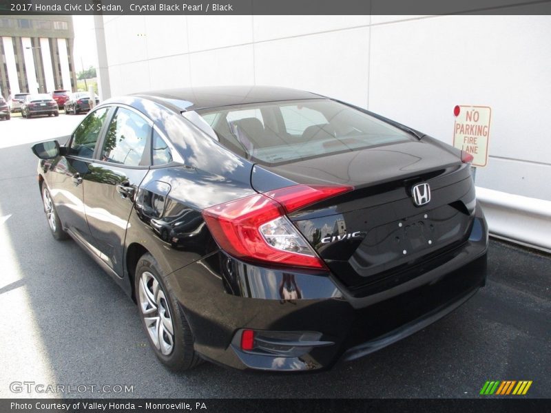 Crystal Black Pearl / Black 2017 Honda Civic LX Sedan