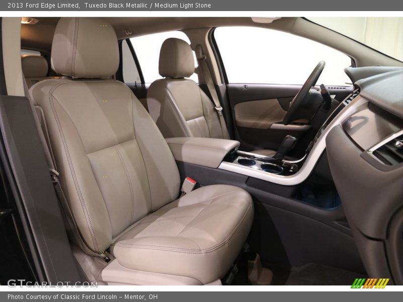 Tuxedo Black Metallic / Medium Light Stone 2013 Ford Edge Limited