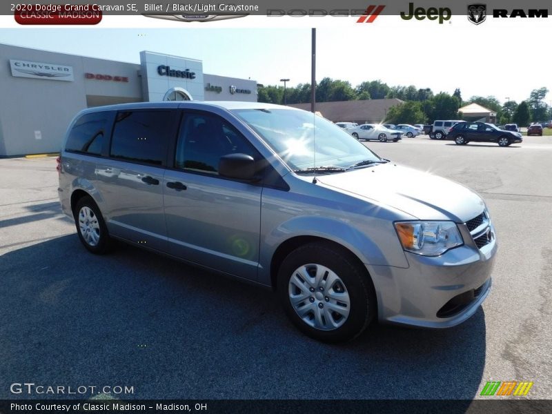 Billet / Black/Light Graystone 2020 Dodge Grand Caravan SE