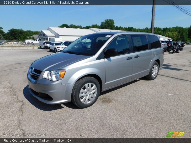 Billet / Black/Light Graystone 2020 Dodge Grand Caravan SE