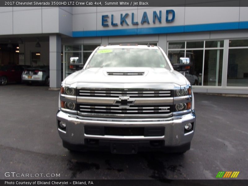 Summit White / Jet Black 2017 Chevrolet Silverado 3500HD LTZ Crew Cab 4x4