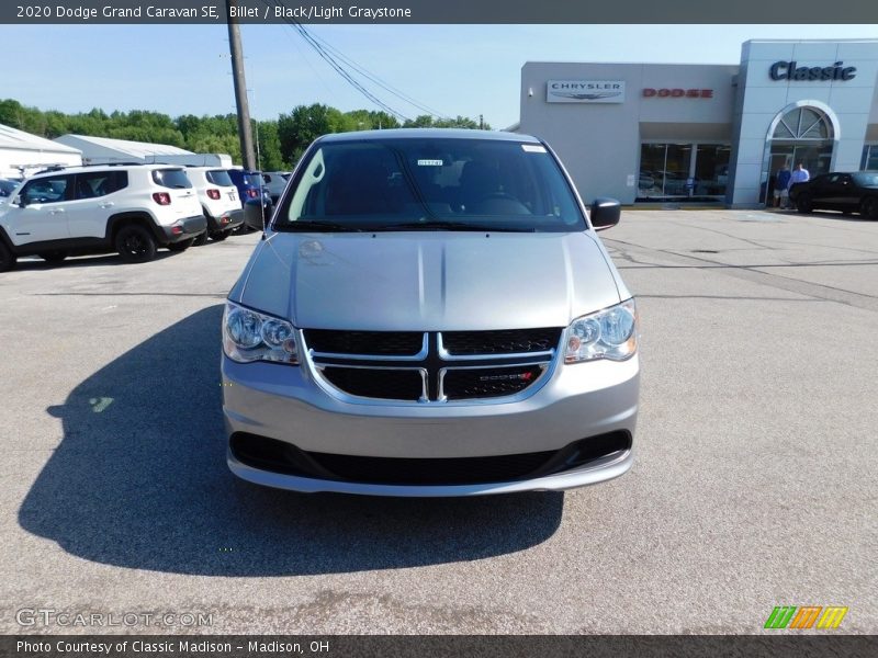 Billet / Black/Light Graystone 2020 Dodge Grand Caravan SE