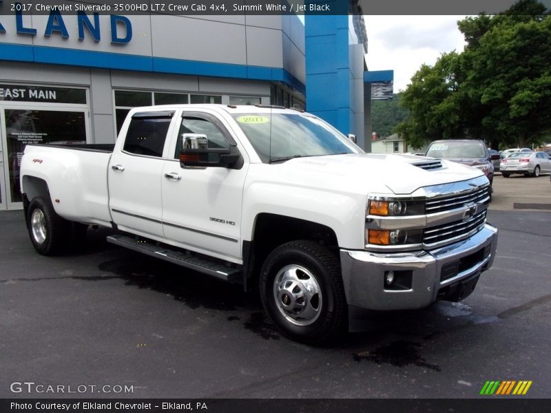 Summit White / Jet Black 2017 Chevrolet Silverado 3500HD LTZ Crew Cab 4x4